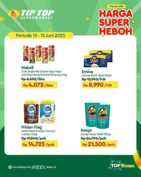 Promo JSM Tip Top Supermarket 13-15 Juni 2025