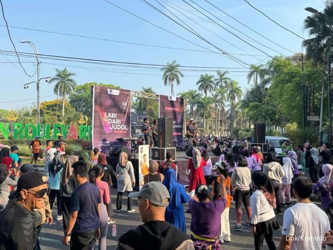 Kemenkominfo Gelar Kampanye Anti Judi Online Lari dari Judol lewat CFD di Kota Malang