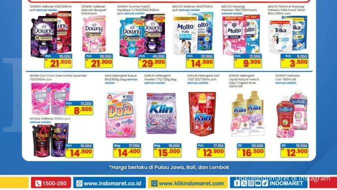 Promo Deterjen di Indomaret Super Hemat Bulan Juli 2025, Ada Diskon 30%