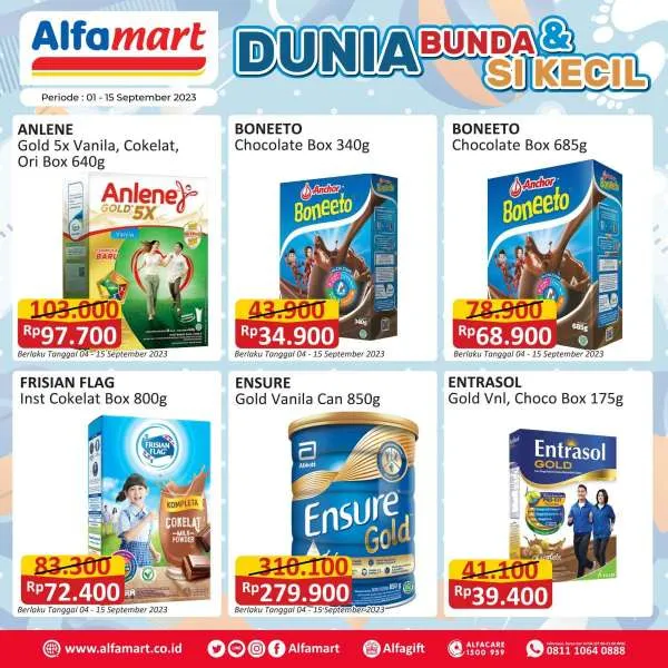 Promo Alfamart Dunia Bunda & Si Kecil Periode 1-15 September 2023