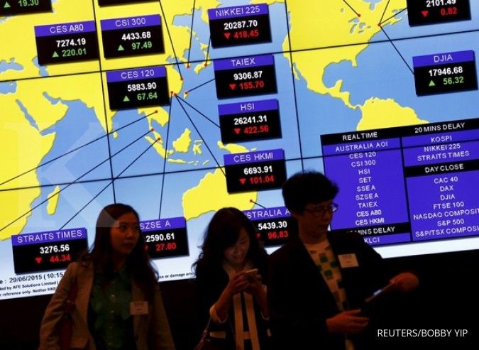 Bursa Asia melemah mengikuti jejak bursa AS