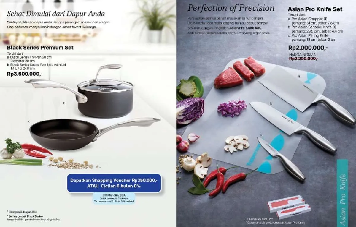 Alat memasak harga murah di katalog promo Tupperware Desember 2020 