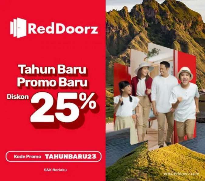 Promo RedDoorz Tahun Baru 7-23 Januari 2023, Bisa Dapat Diskon Hotel hingga 25%