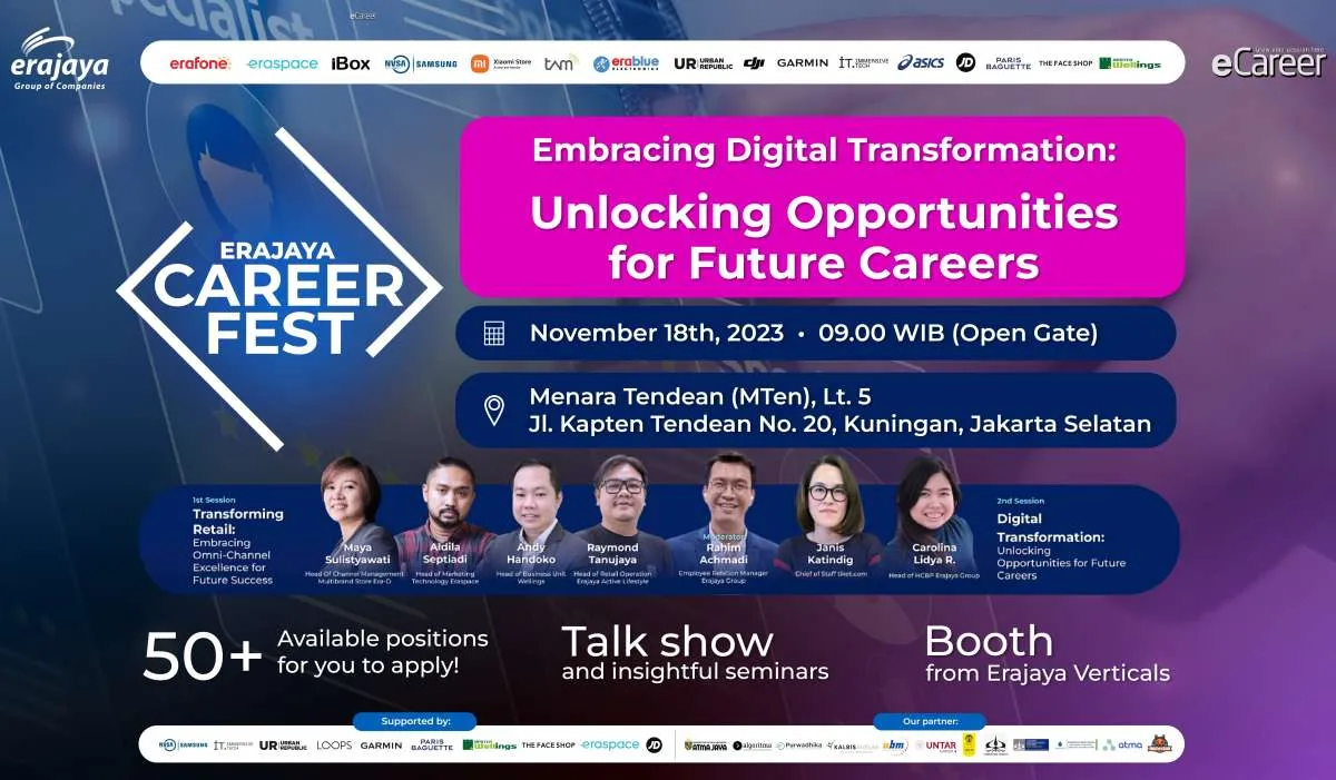 Erajaya Group Tawarkan Berkarier di Industri Retail lewat Erajaya Career Fest 2023