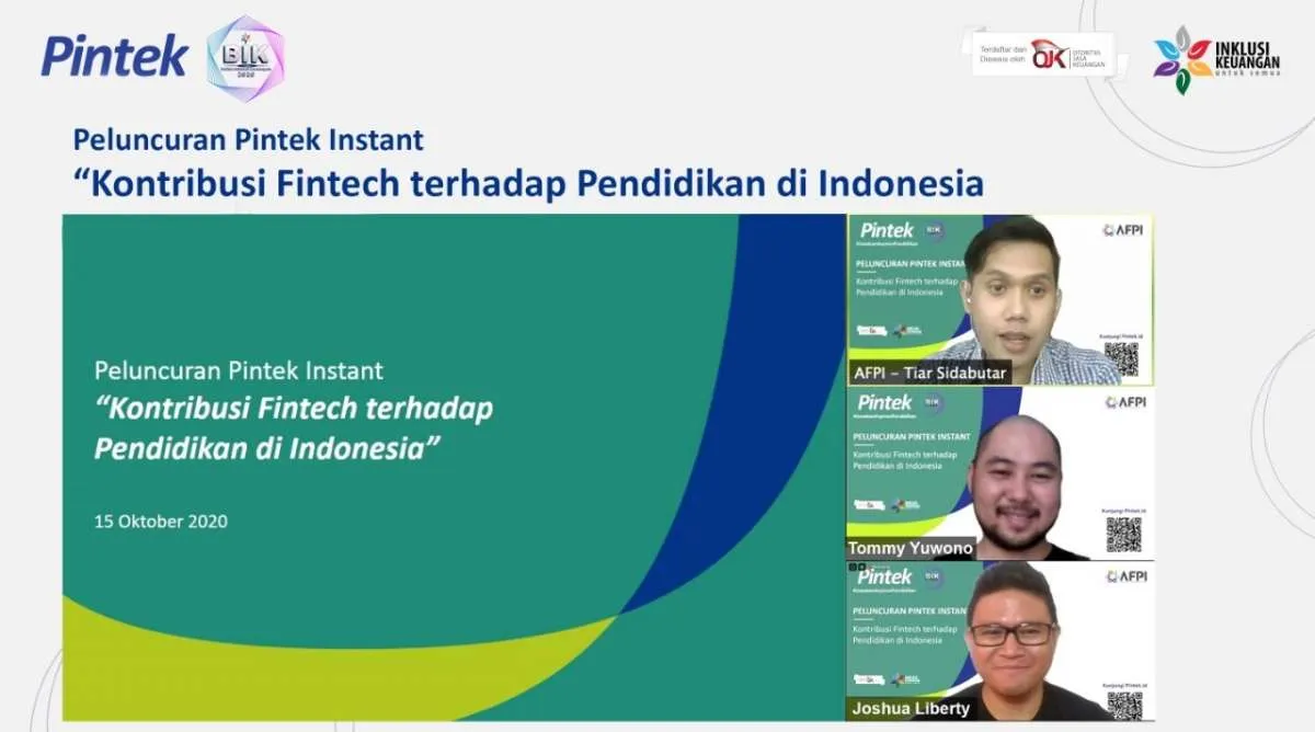Berikan pendanaan pendidikan, Pintek luncurkan layanan Pintek Instant