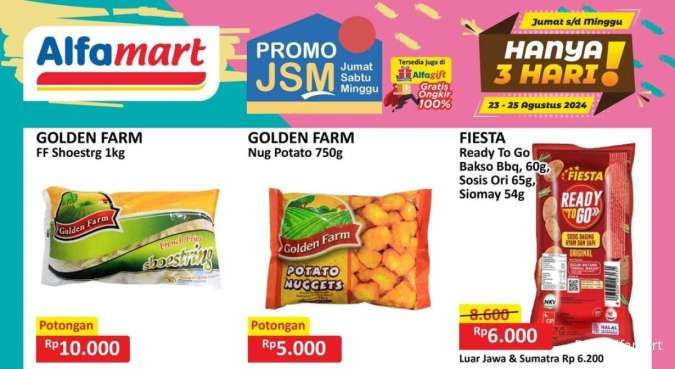 Promo JSM Alfamart 25 Agustus 2024, Hari Terakhir Promo Produk Harian Lebih Hemat