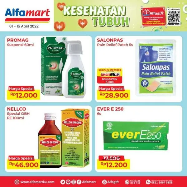 Promo Alfamart Edisi Kesehatan Tubuh Periode 1-15 April 2022