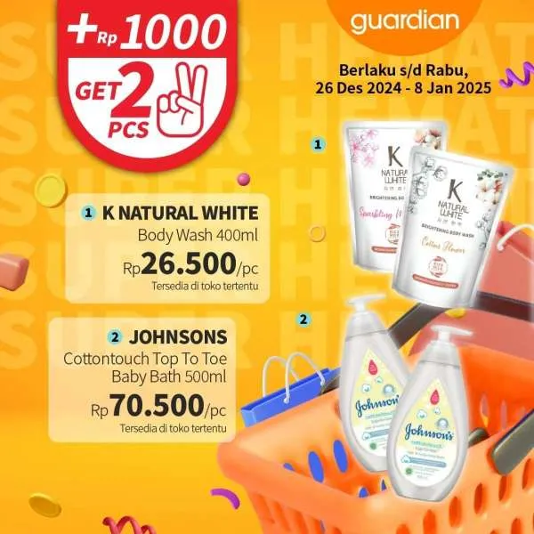 Promo Guardian Super Hemat Periode 26 Desember 2024-8 Januari 2025