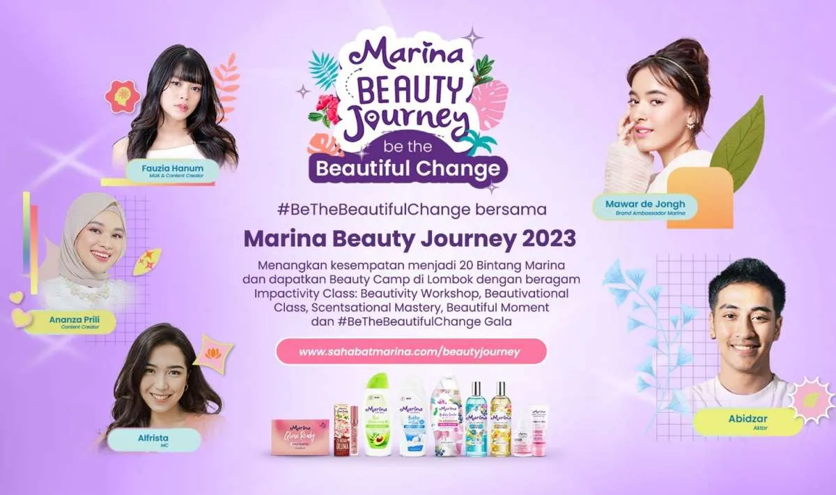 Marina Beauty Journey 2023 Ajak Gen Z Bersinar&Menginspirasi dengan Perubahan Positif