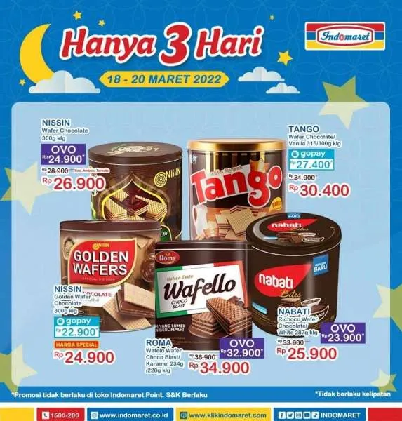 Promo Indomaret Hanya 3 Hari Periode 18-20 Maret 2022