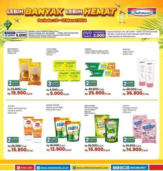 Promo Indomaret Super Hemat Periode 16-31 Maret 2024