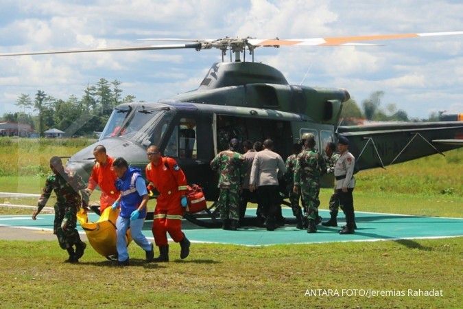 Tujuh jenazah pekerja yang dibunuh KKB di Nduga Papua berhasil dievakuasi ke Timika