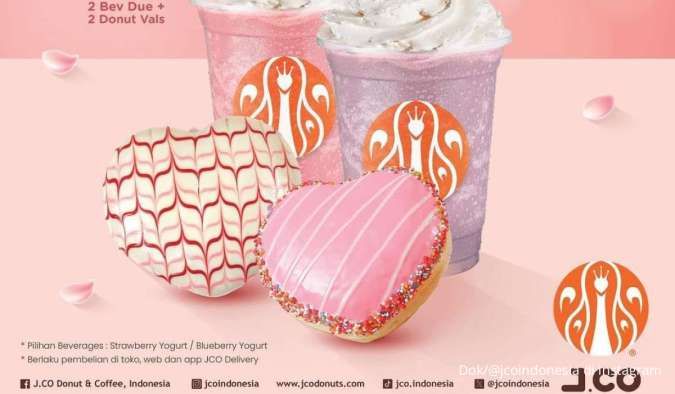 Promo J.CO Valentine's Day Berlaku 14-15 Februari 2024, Donut dan Minuman Spesial