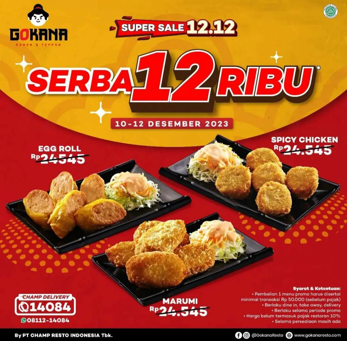 Asik! Banyak Promo Makanan di Ajang Promo 12.12, Berikut Daftarnya 