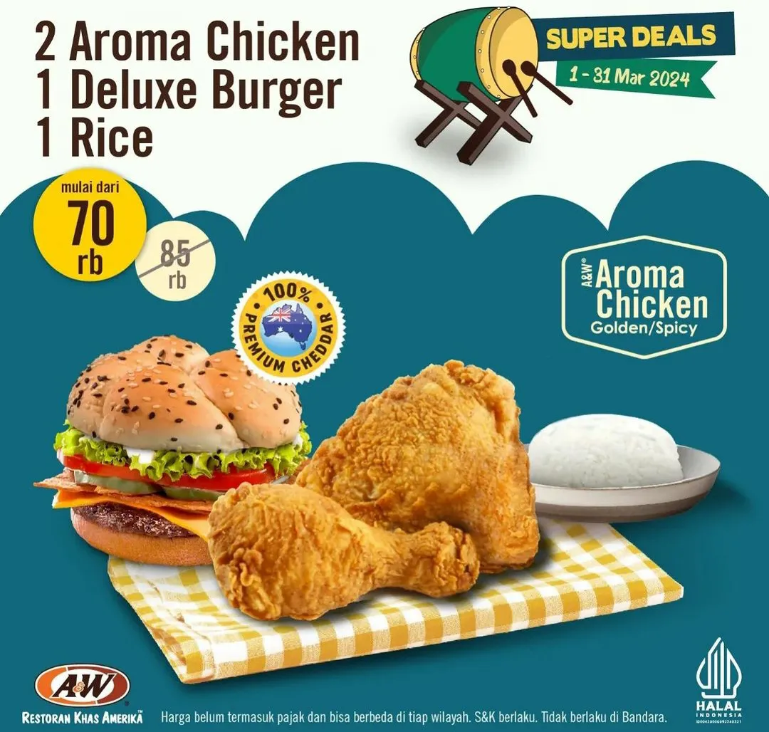 Promo AW Restoran Super Deals 1-31 Maret 2024