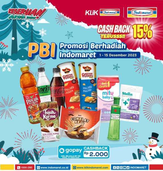 Promo Berhadiah Indomaret 1-15 Desember 2023, Parfum hingga Camilan Beli 1 Gratis 1