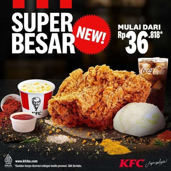 Promo KFC Super Besar Terbaru di Bulan September 2023