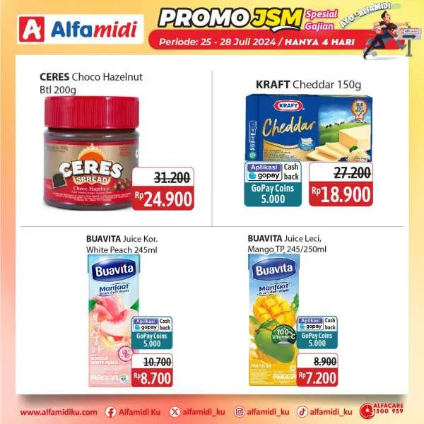 Promo JSM Alfamidi Hanya 4 Hari Spesial Gajian Periode 25-28 Juli 2024