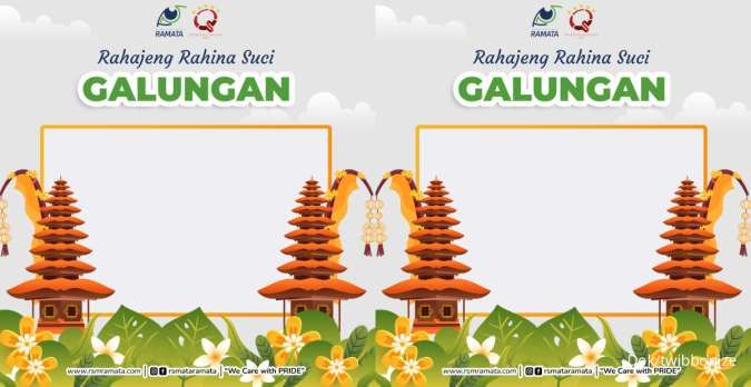 35 Twibbon Hari Raya Galungan dan Kuningan untuk Disimpan dan Dijadikan Foto Profil