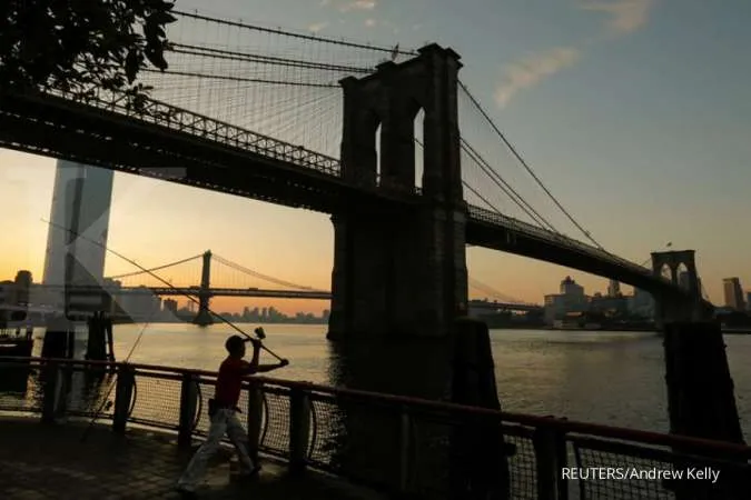 Jembatan Brooklyn di New York AS