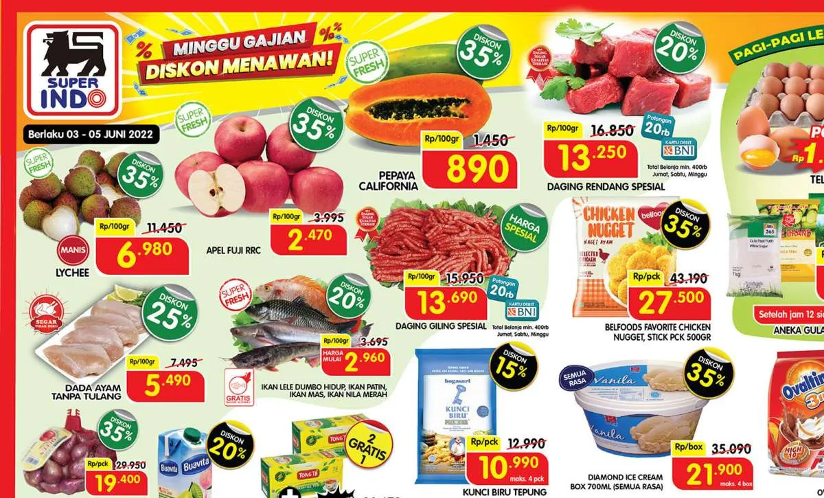 Promo JSM Superindo di 3-5 Juni 2022, Diskon Menarik untuk Produk Kebutuhan Harian