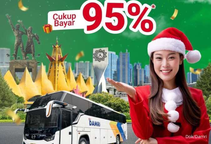 Promo Damri Natal & Tahun Baru 2025/2026, Tiket Pulang-Pergi Harga 95% Saja