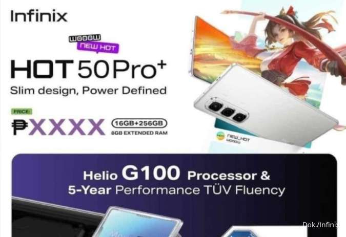 Silakan Intip, Bocoran Spesifikasi & Harga Infinix HOT 50 Pro+ Rilis 24 Oktober 2024