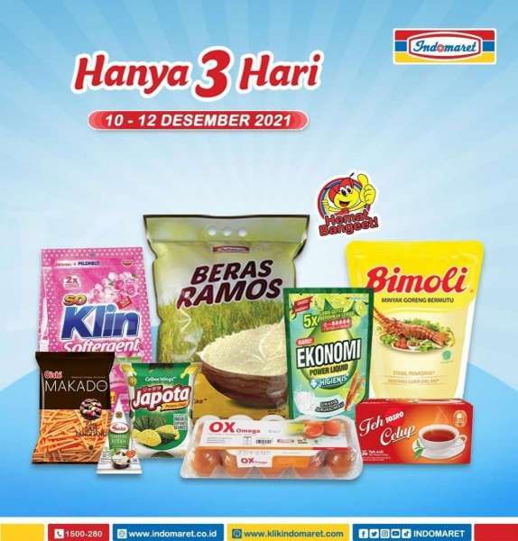 Katalog Promo Indomaret Hanya 3 Hari Periode 10-12 Desember 2021
