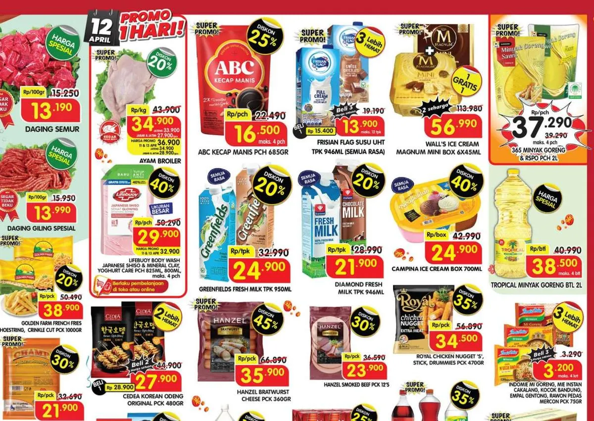 Promo Es Krim di JSM Superindo & Alfamart 12 April 2025, Magnum Beli 1 Gratis 1