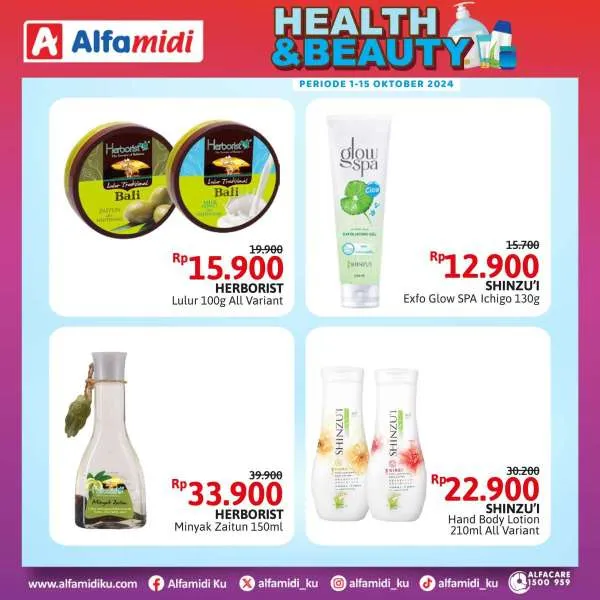 Promo Alfamidi Health & Beauty Periode 1-15 Oktober 2024