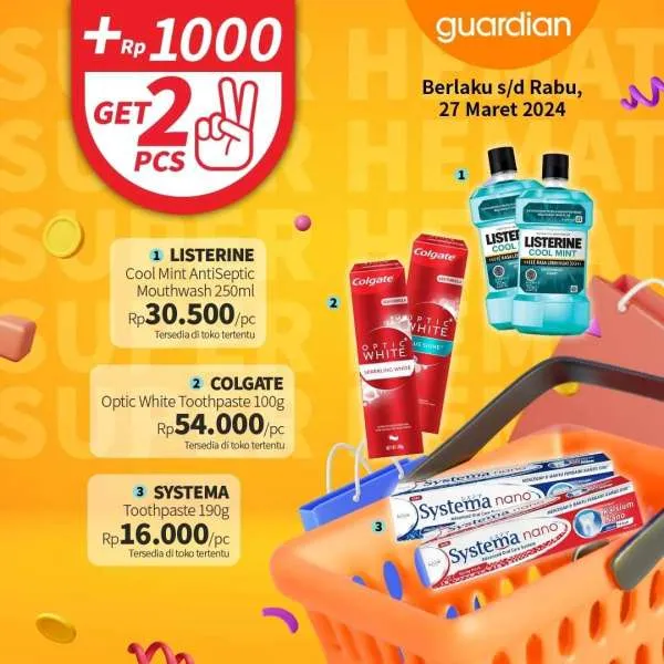 Promo Guardian Super Hemat Periode 14-27 Maret 2024