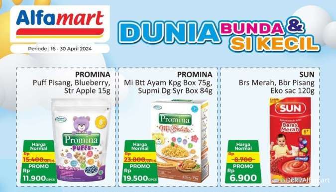 Promo Alfamart Terbaru sampai 30 April 2024, Susu Anak dan Makanan Bayi Harga Hemat