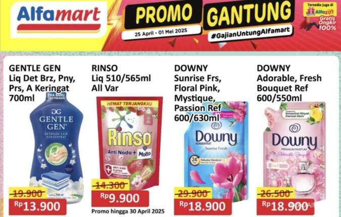 Promo JSM Alfamart Spesial Gajian 25-27 April 2025, Downy Diskon sampai Rp 11.000
