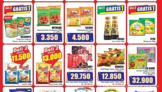 Promo KJSM Hari Hari Swalayan Agustus 2024, Tepung Sajiku & Margarine Beli 2 Gratis 1