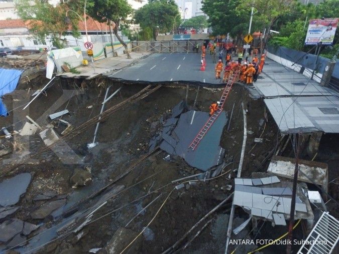 Begini cerita tegangnya detik-detik sebelum Jalan Gubeng Surabaya ambles