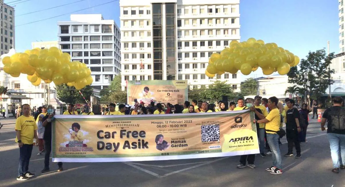 Adira Finance Perkenalkan Aplikasi Adiraku bagi Warga Medan dalam Acara Car Free Day