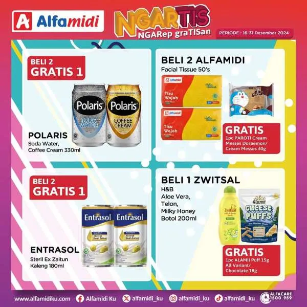 Promo Alfamidi Ngartis (Ngarep Gratisan) Periode 16-31 Desember 2024