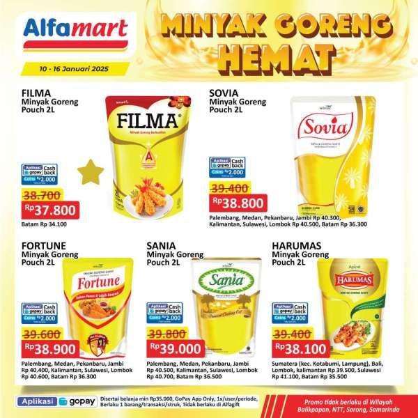 Promo Minyak Goreng Hemat di Alfamart 10-16 Januari 2025