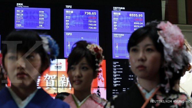 Meski naik tipis, tren bursa Jepang masih positif