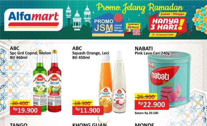 Promo JSM Alfamart Terbaru Bulan Januari 2025, Dapatkan Promo Menjelang Ramadan