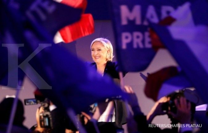 Usaha keras Le Pen bujuk warga Prancis di Pilpres 