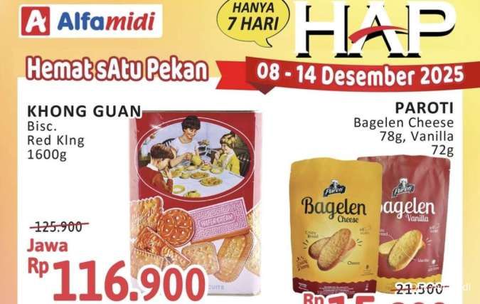 Katalog Promo Alfamidi Hemat Satu Pekan 8-14 Desember 2025, Khong Guan Harga Spesial