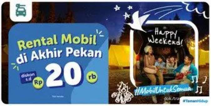 Promo Rental Mobil Akhir Pekan di Traveloka, Nikmati Diskon hingga Rp 20.000