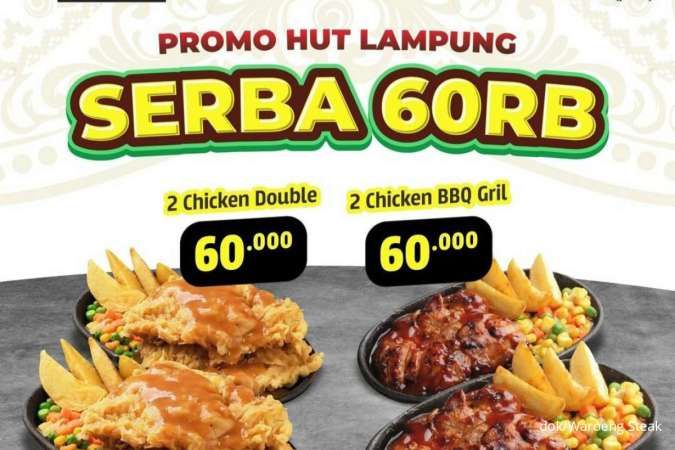 Promo Waroeng Steak Ramadan, Beli 2 Steak Rp 60.000 Edisi HUT Lampung ke-60