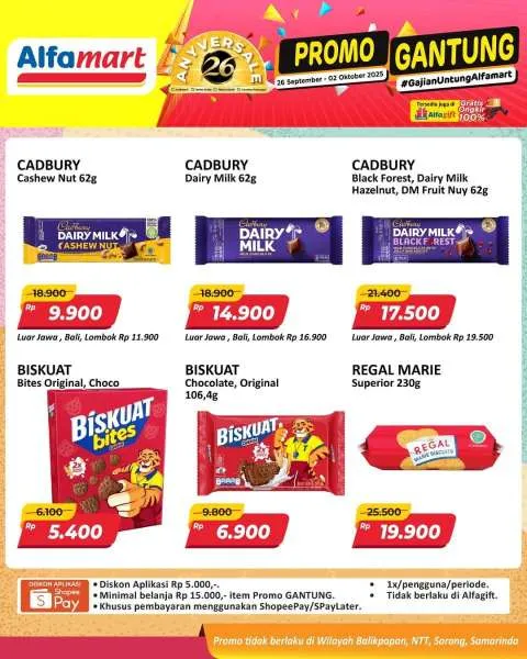 Promo Alfamart Gantung Periode 26 September-2 Oktober 2025