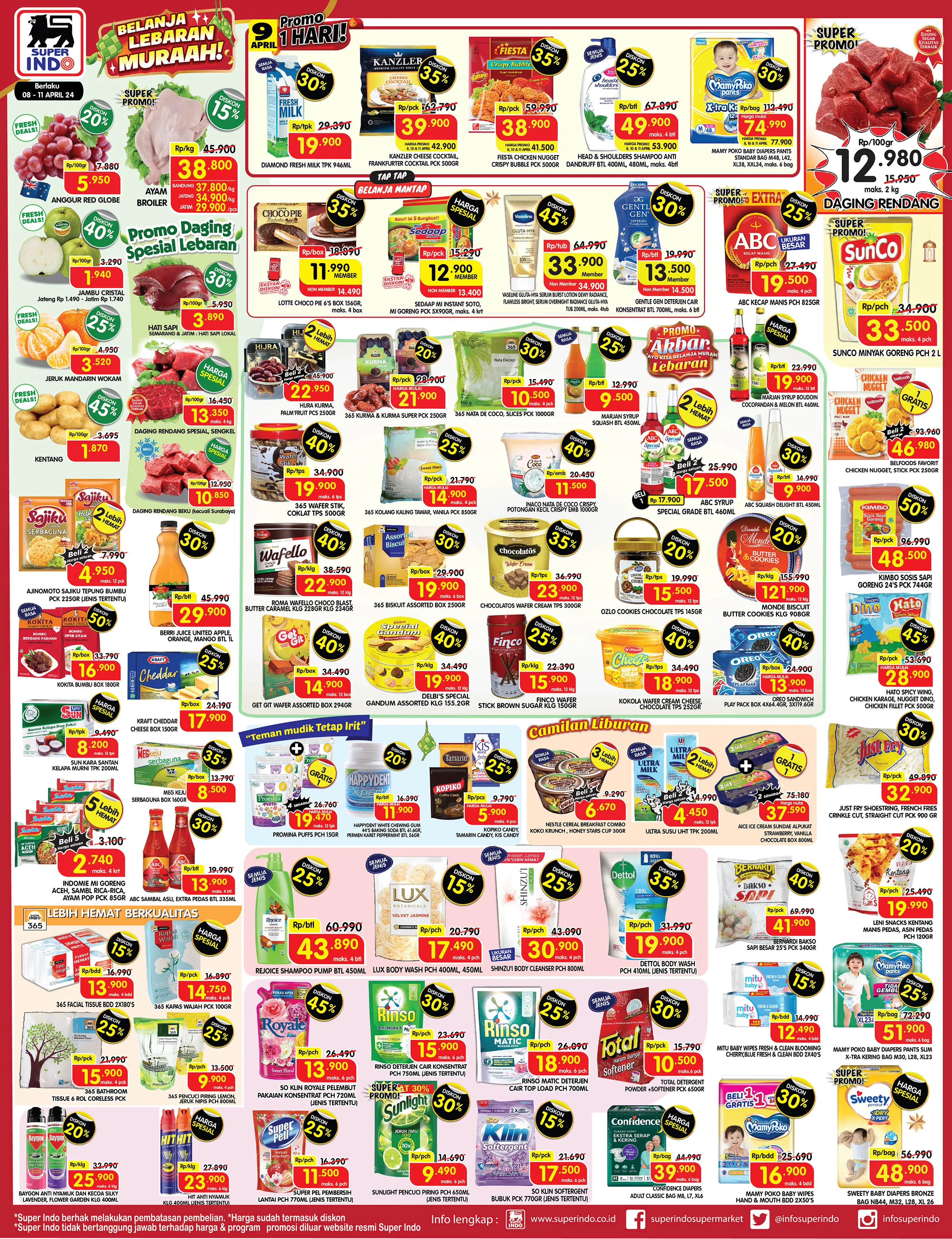 Promo Superindo Weekday Spesial Lebaran Periode 8-11 April 2024