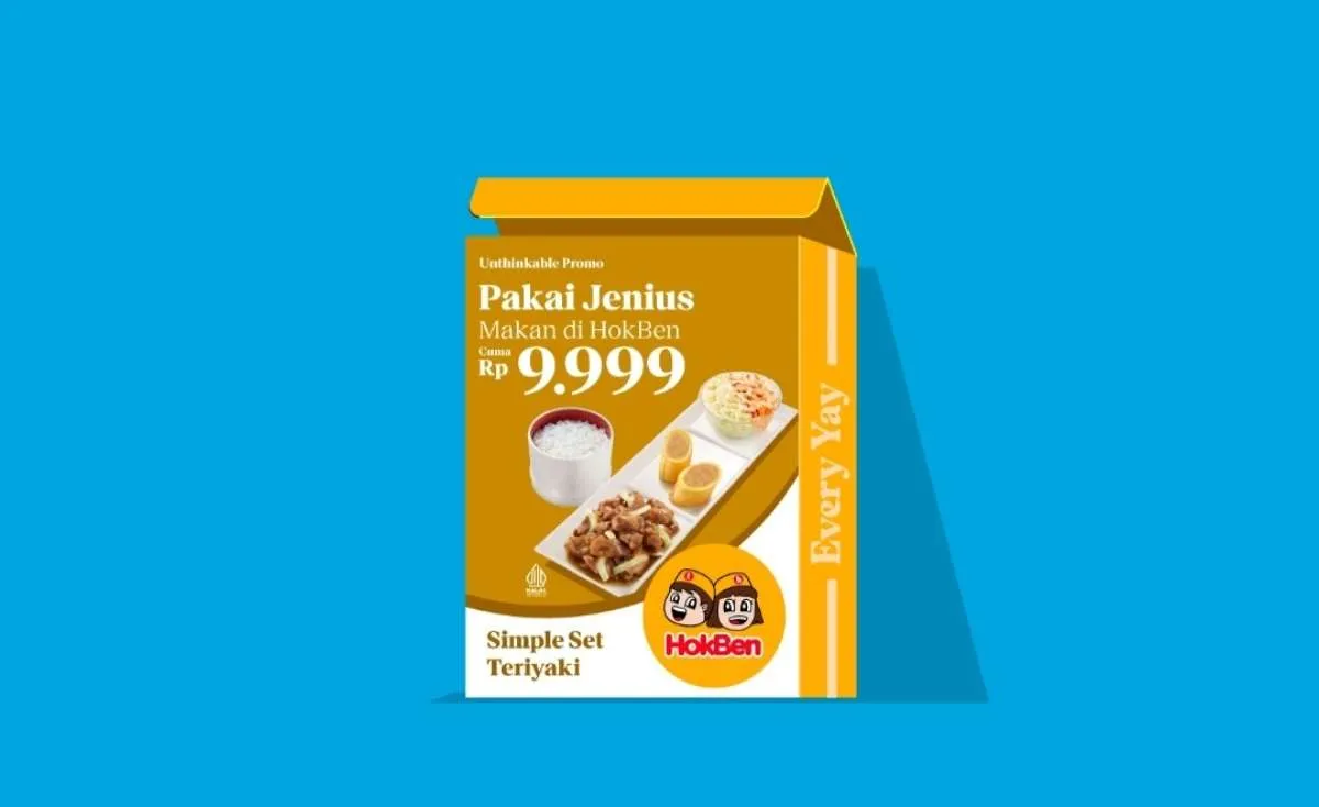 Promo HokBen x Jenius 25 Mei 2024 Spesial Dine In, Simple Set Hemat Rp 9.999 Saja