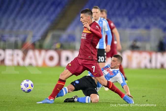 AS Roma vs Napoli: Tekuk i Lupi 0-2, Partenopei jaga asa kompetisi Eropa