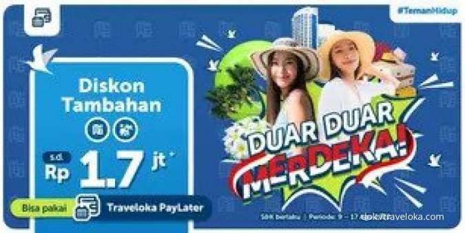 Promo Traveloka Tambahan Hotel & Holidays Stays, Diskon Rp 1,7 Juta Pakai Paylater