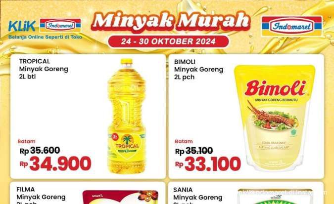 Promo Minyak Goreng Weekday di Superindo dan Indomaret, Beli Tropical Lebih Murah